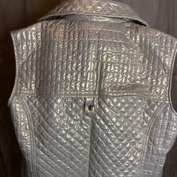 Womens LN L Large Gold Knit Vest - Picture 5 of 9